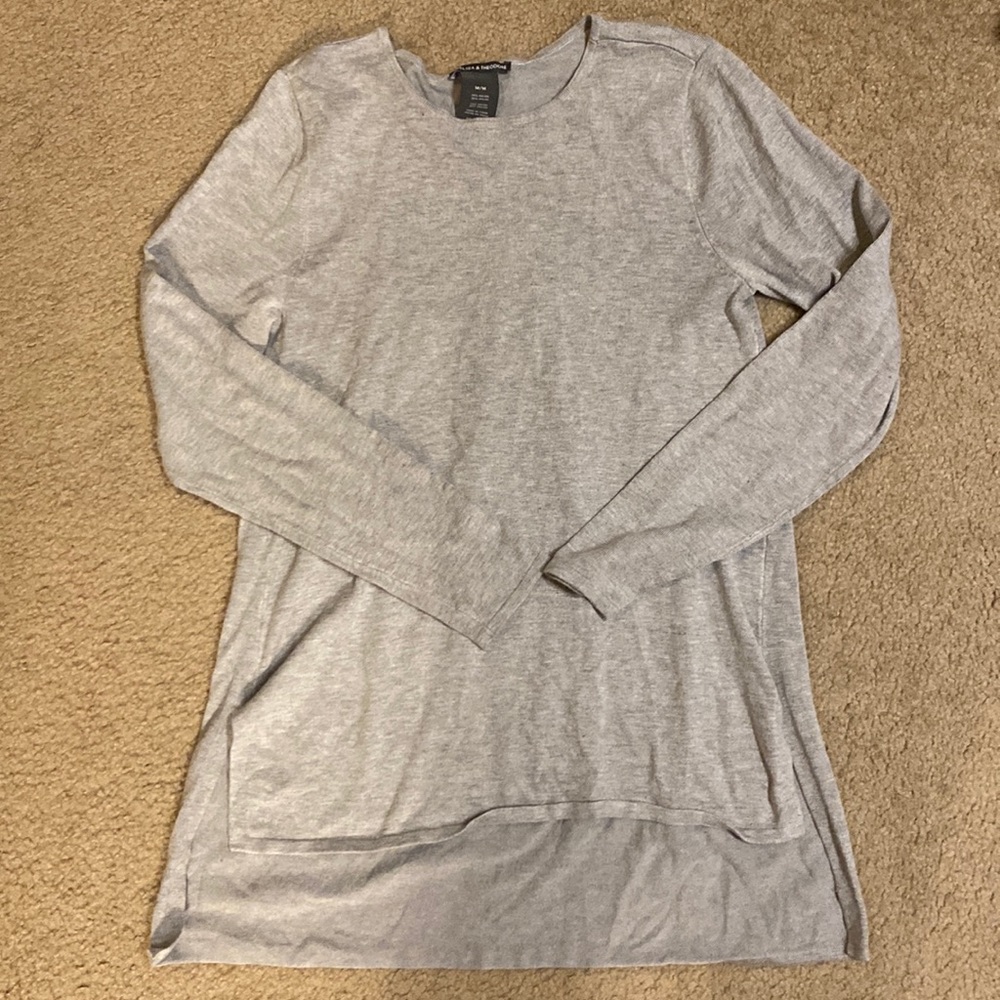 Chelsea & Theodore Grey Sweater